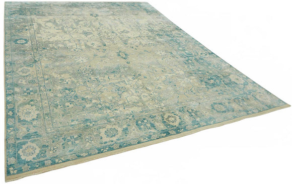 9x12 Hand-Knotted Wool Oushak Rug - 49147
