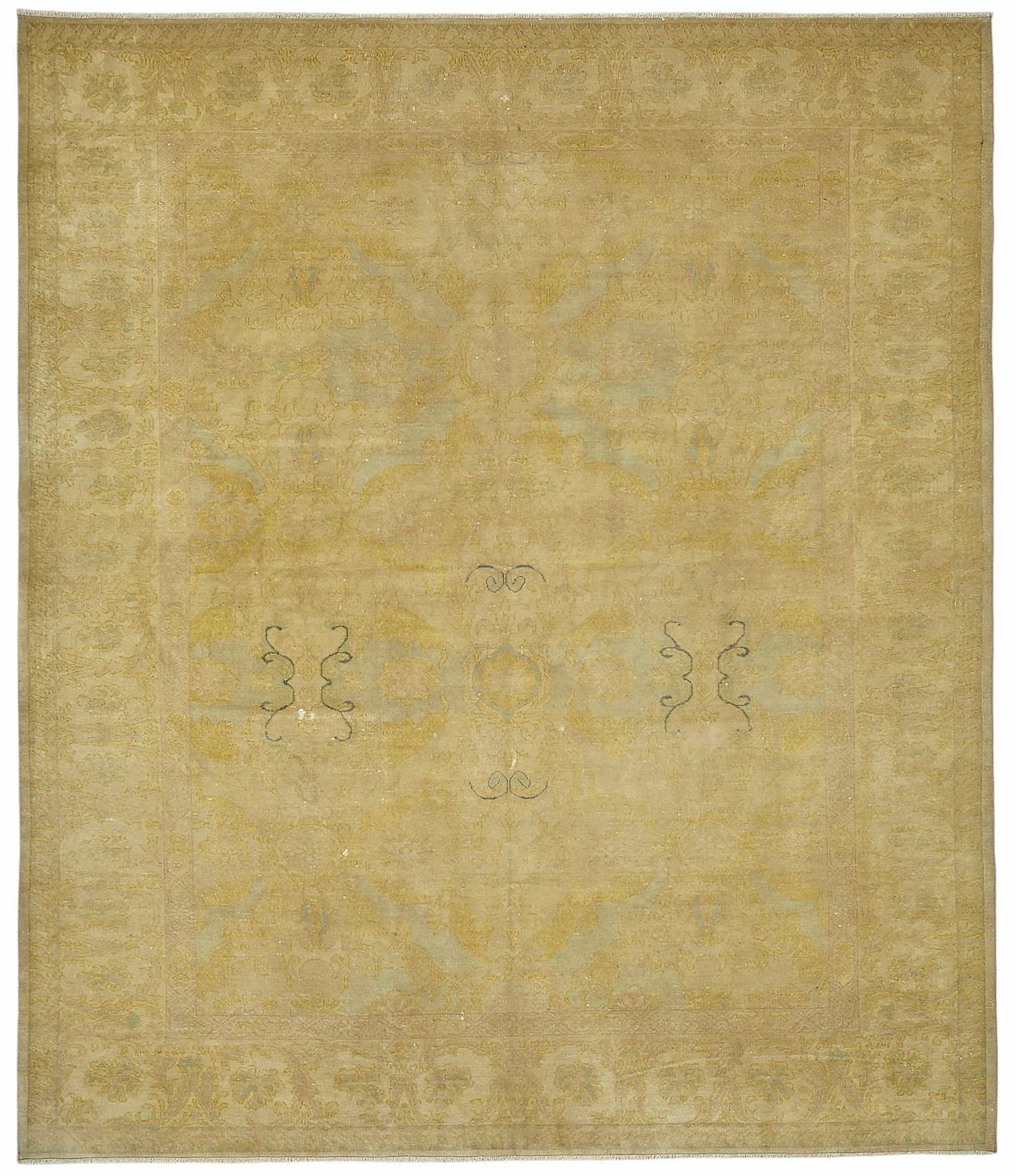 8x10 Hand-Knotted Wool Oushak Rug - 49148