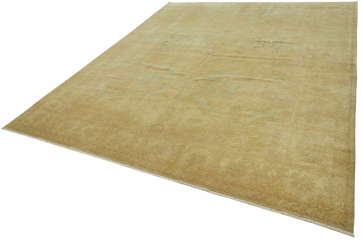 8x10 Hand-Knotted Wool Oushak Rug - 49148