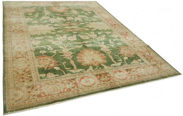 8x10 Hand-Knotted Wool Oushak Rug - 49150
