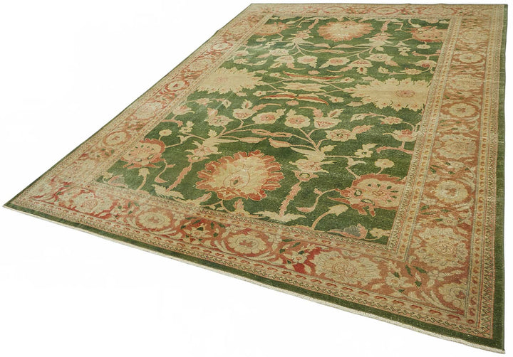 8x10 Hand-Knotted Wool Oushak Rug - 49150