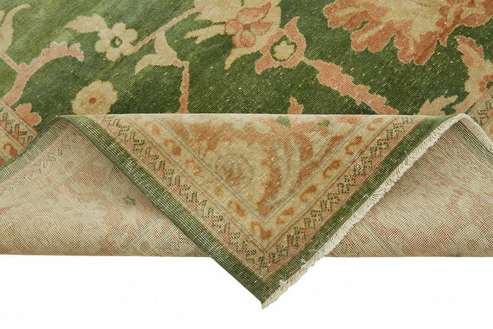 8x10 Hand-Knotted Wool Oushak Rug - 49150