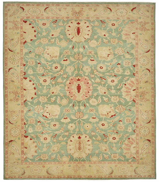 8x10 Hand-Knotted Wool Oushak Rug - 49151