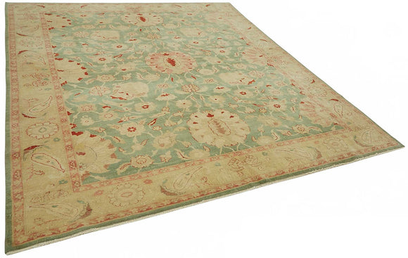 8x10 Hand-Knotted Wool Oushak Rug - 49151