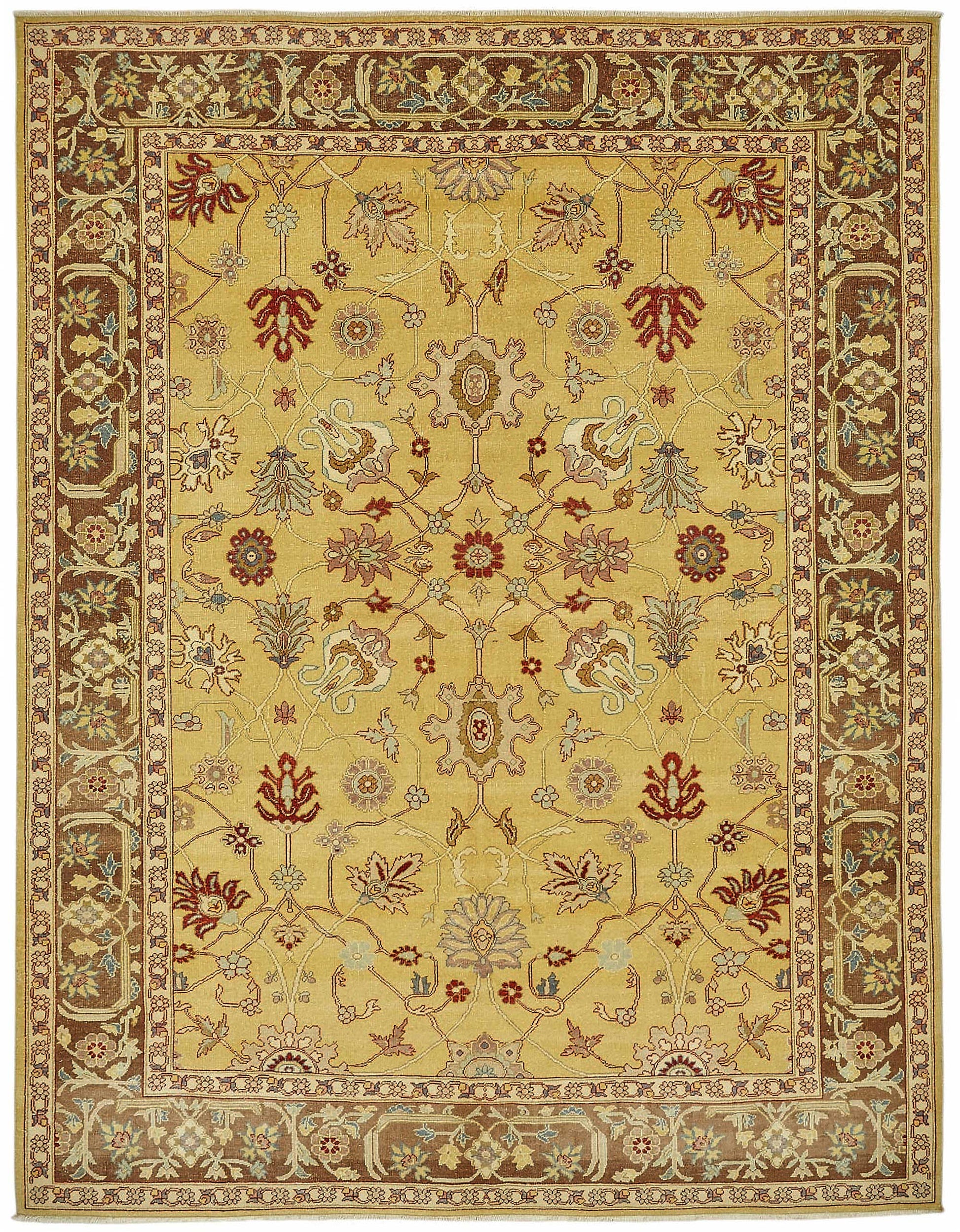 8x10 Hand-Knotted Wool Oushak Rug - 49152