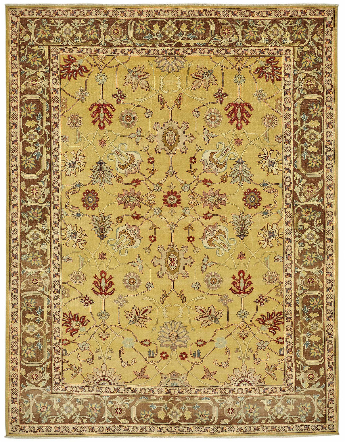 8x10 Hand-Knotted Wool Oushak Rug - 49152