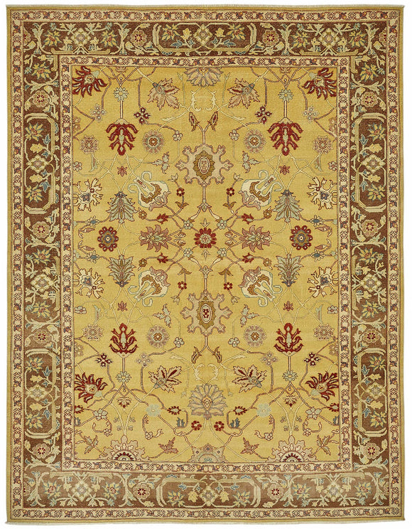 8x10 Hand-Knotted Wool Oushak Rug - 49152