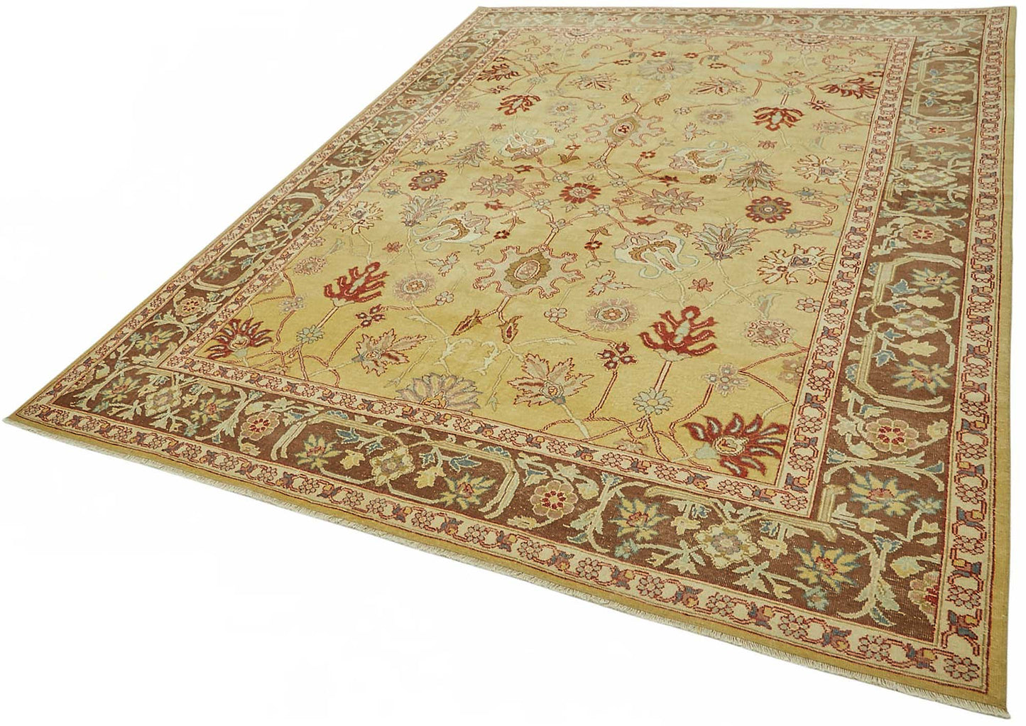 8x10 Hand-Knotted Wool Oushak Rug - 49152