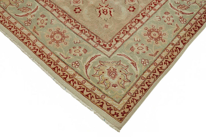8x9 Hand-Knotted Wool Oushak Rug - 49153