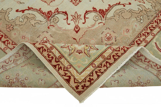 8x9 Hand-Knotted Wool Oushak Rug - 49153