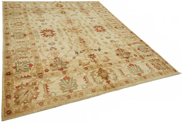 8x10 Hand-Knotted Wool Oushak Rug - 49154