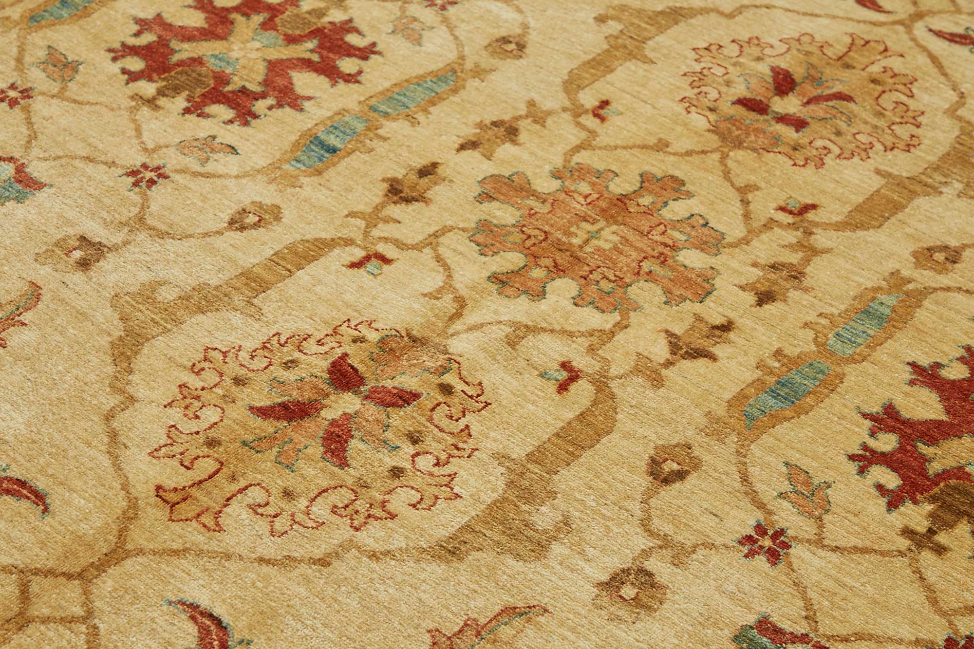 8x10 Hand-Knotted Wool Oushak Rug - 49154