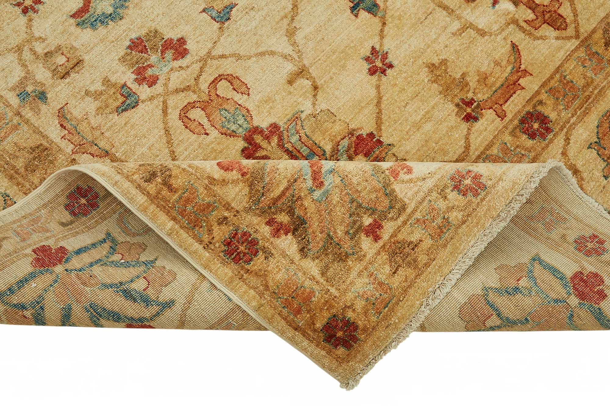 8x10 Hand-Knotted Wool Oushak Rug - 49154