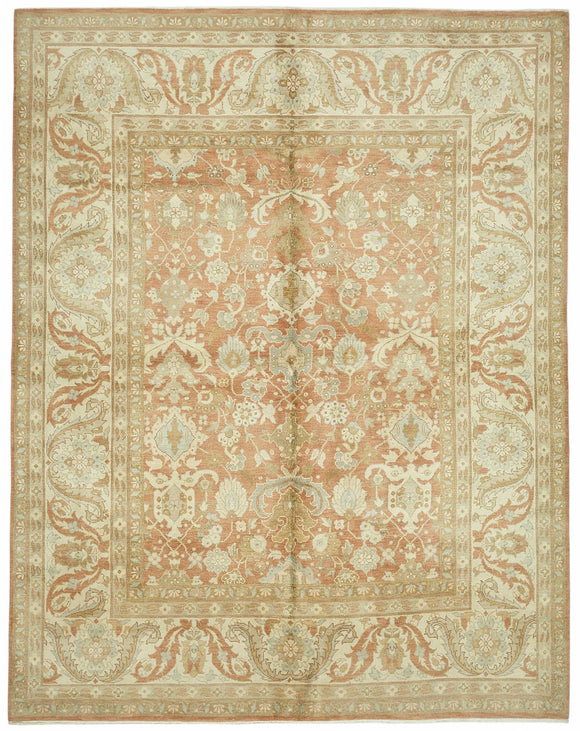 8x10 Hand-Knotted Wool Oushak Rug - 49155