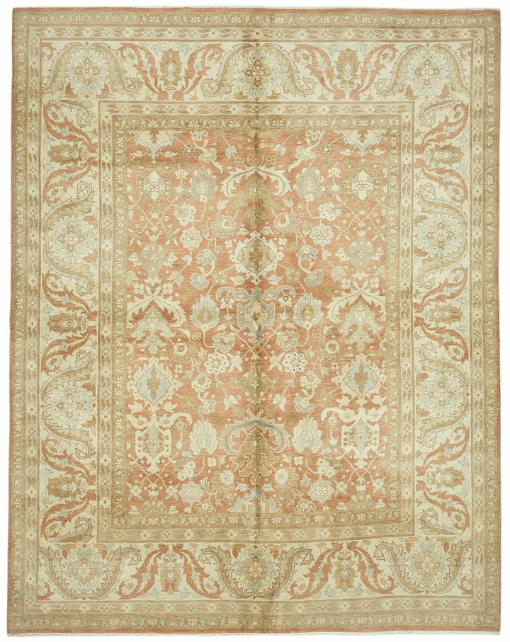 8x10 Hand-Knotted Wool Oushak Rug - 49155