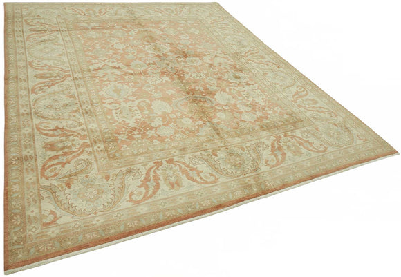 8x10 Hand-Knotted Wool Oushak Rug - 49155