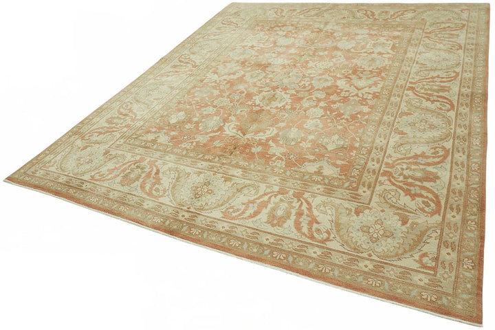 8x10 Hand-Knotted Wool Oushak Rug - 49155