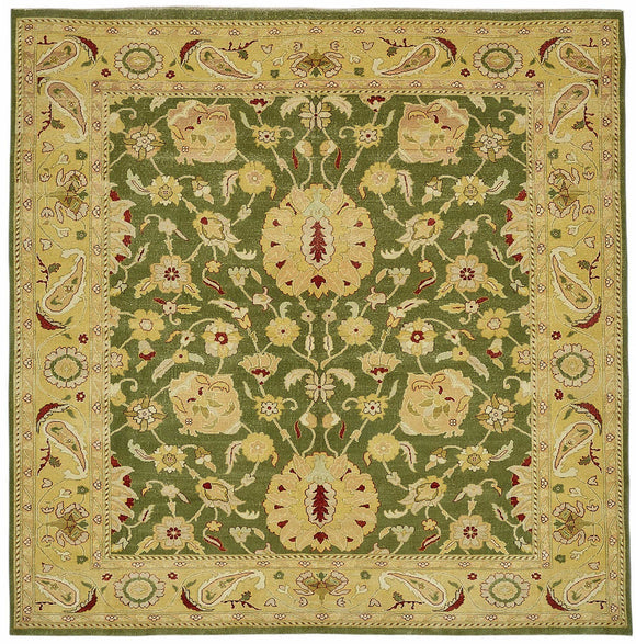 8x8 Hand-Knotted Wool Oushak Rug - 49157