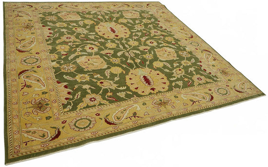 8x8 Hand-Knotted Wool Oushak Rug - 49157