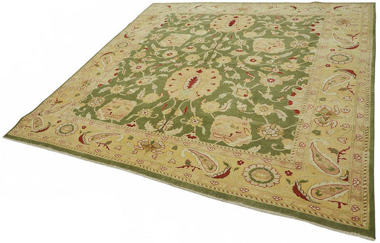 8x8 Hand-Knotted Wool Oushak Rug - 49157