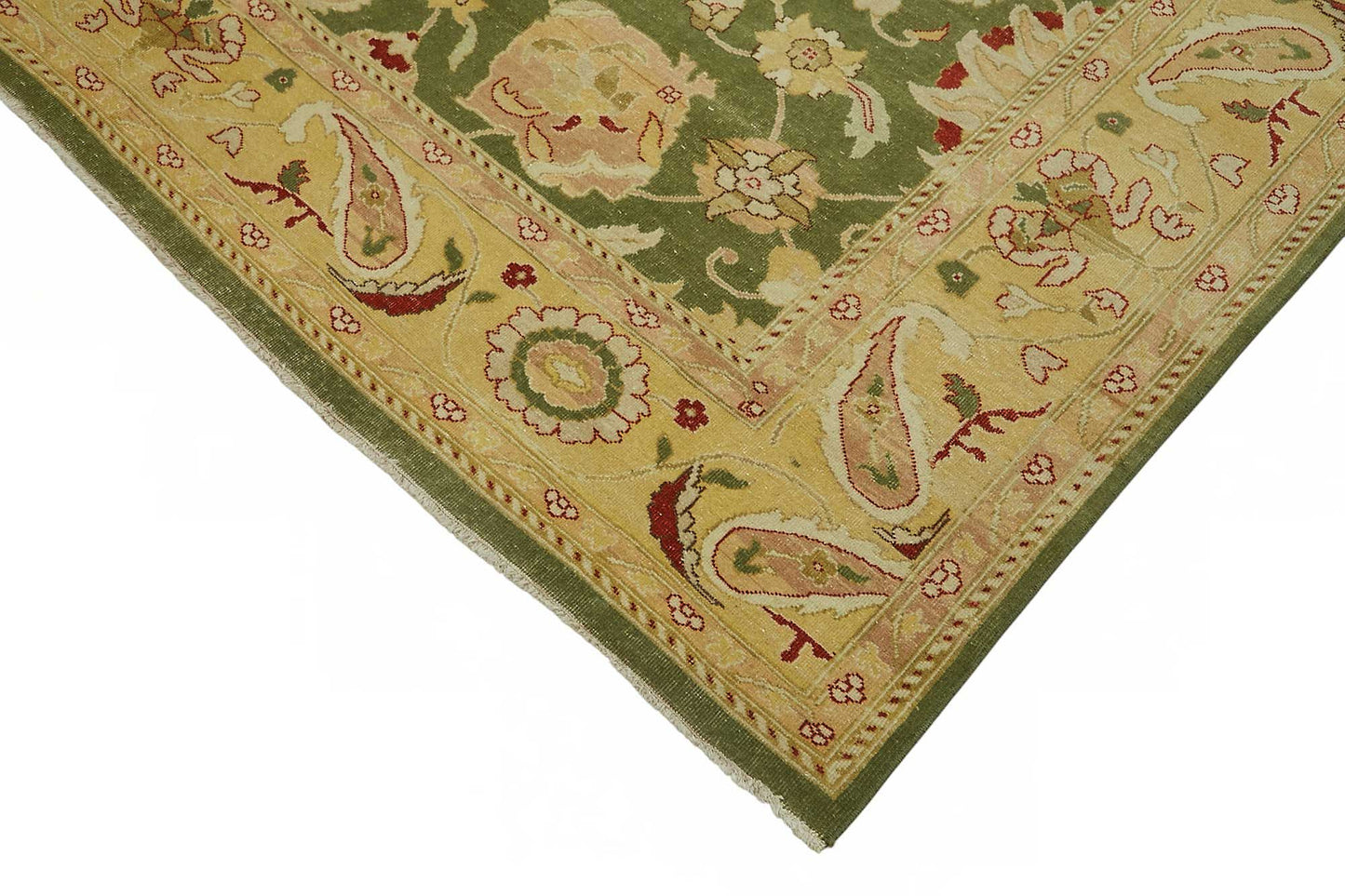 8x8 Hand-Knotted Wool Oushak Rug - 49157
