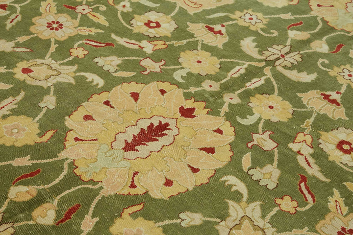 8x8 Hand-Knotted Wool Oushak Rug - 49157