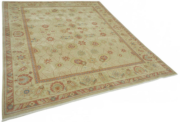 8x10 Hand-Knotted Wool Oushak Rug - 49158