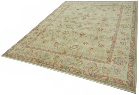 8x10 Hand-Knotted Wool Oushak Rug - 49158