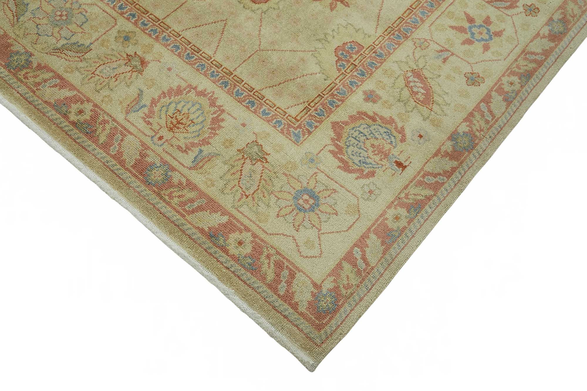 8x10 Hand-Knotted Wool Oushak Rug - 49158