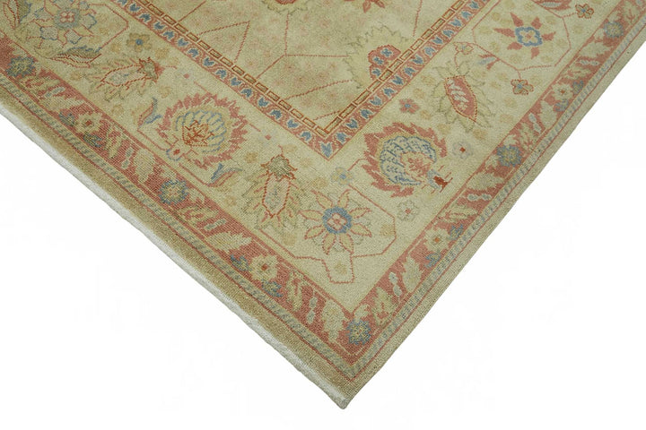 8x10 Hand-Knotted Wool Oushak Rug - 49158