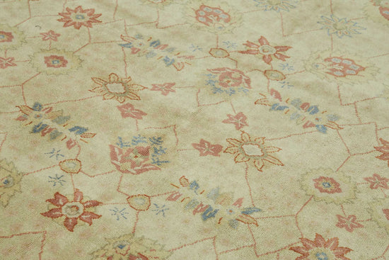 8x10 Hand-Knotted Wool Oushak Rug - 49158