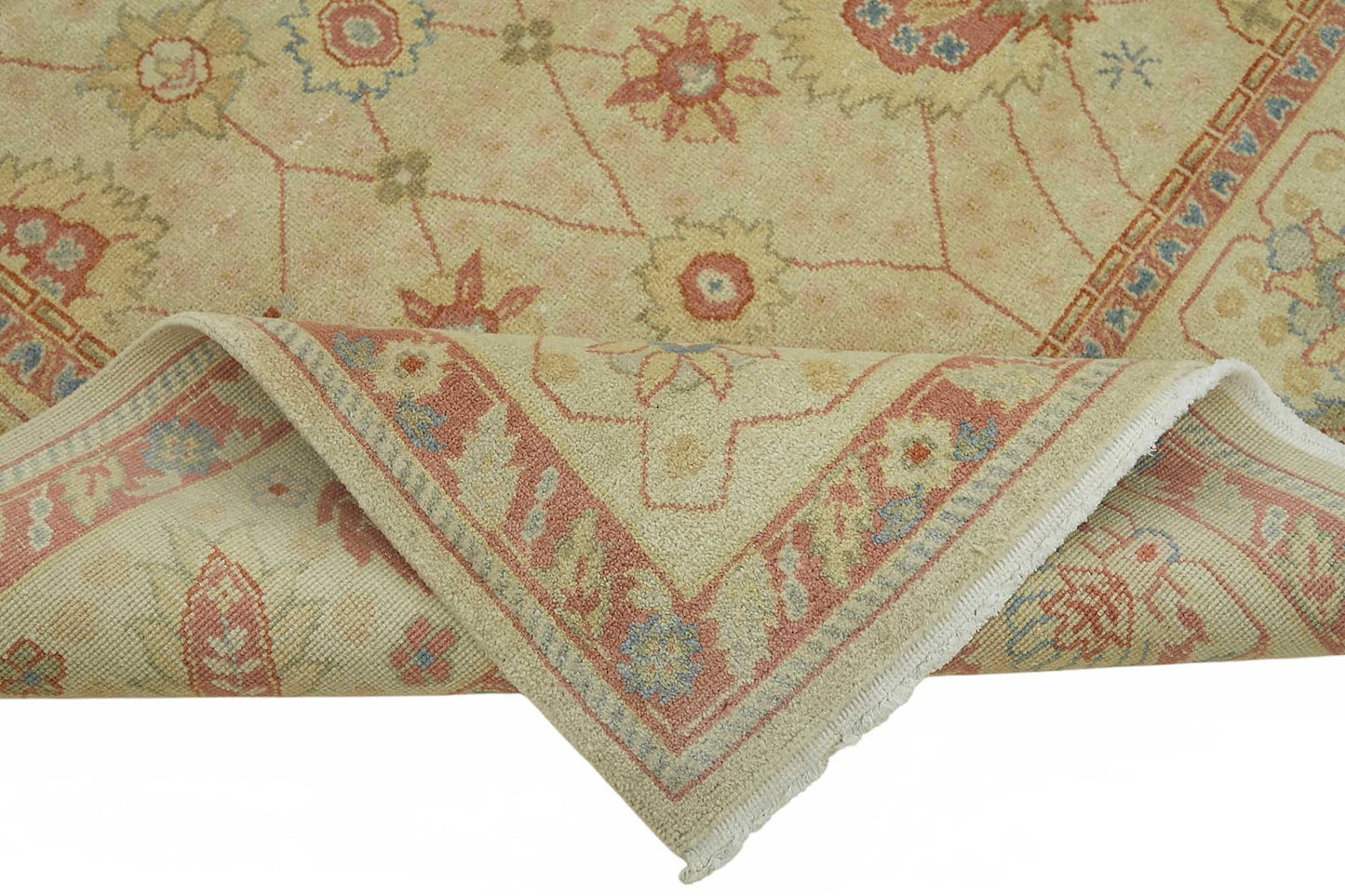 8x10 Hand-Knotted Wool Oushak Rug - 49158