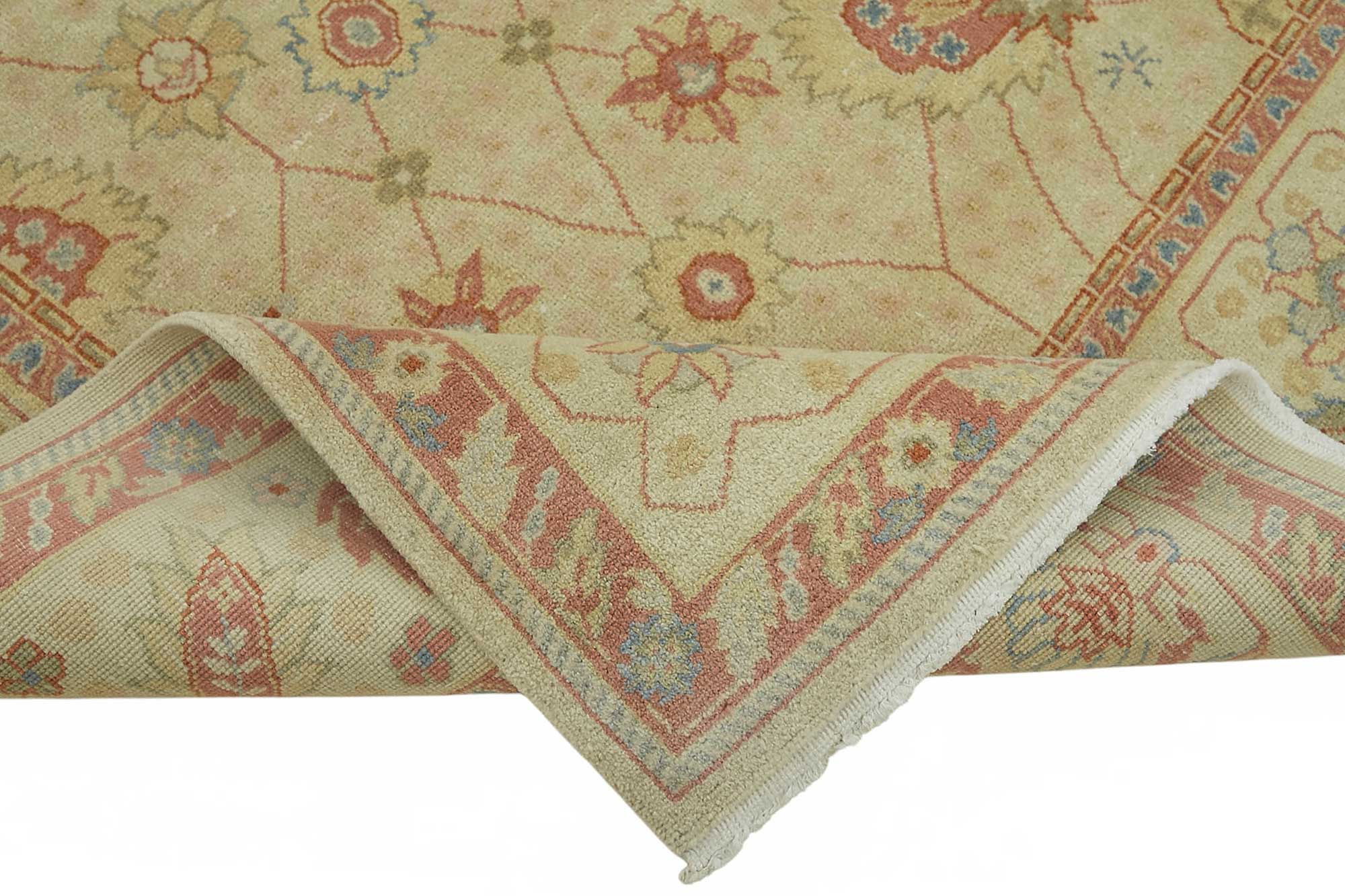 8x10 Hand-Knotted Wool Oushak Rug - 49158