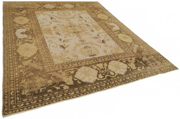 8x9 Hand-Knotted Wool Oushak Rug - 49159