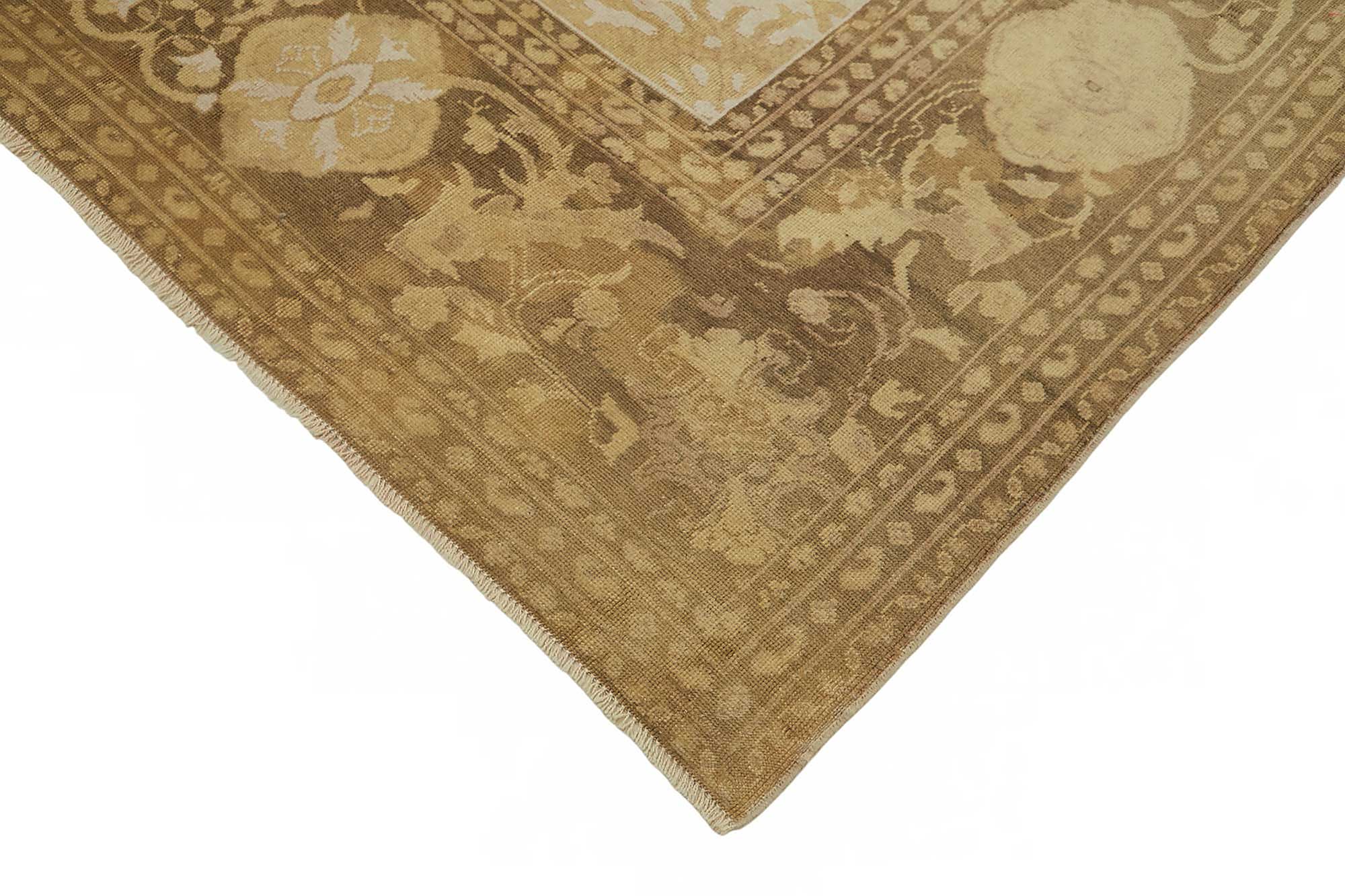 8x9 Hand-Knotted Wool Oushak Rug - 49159