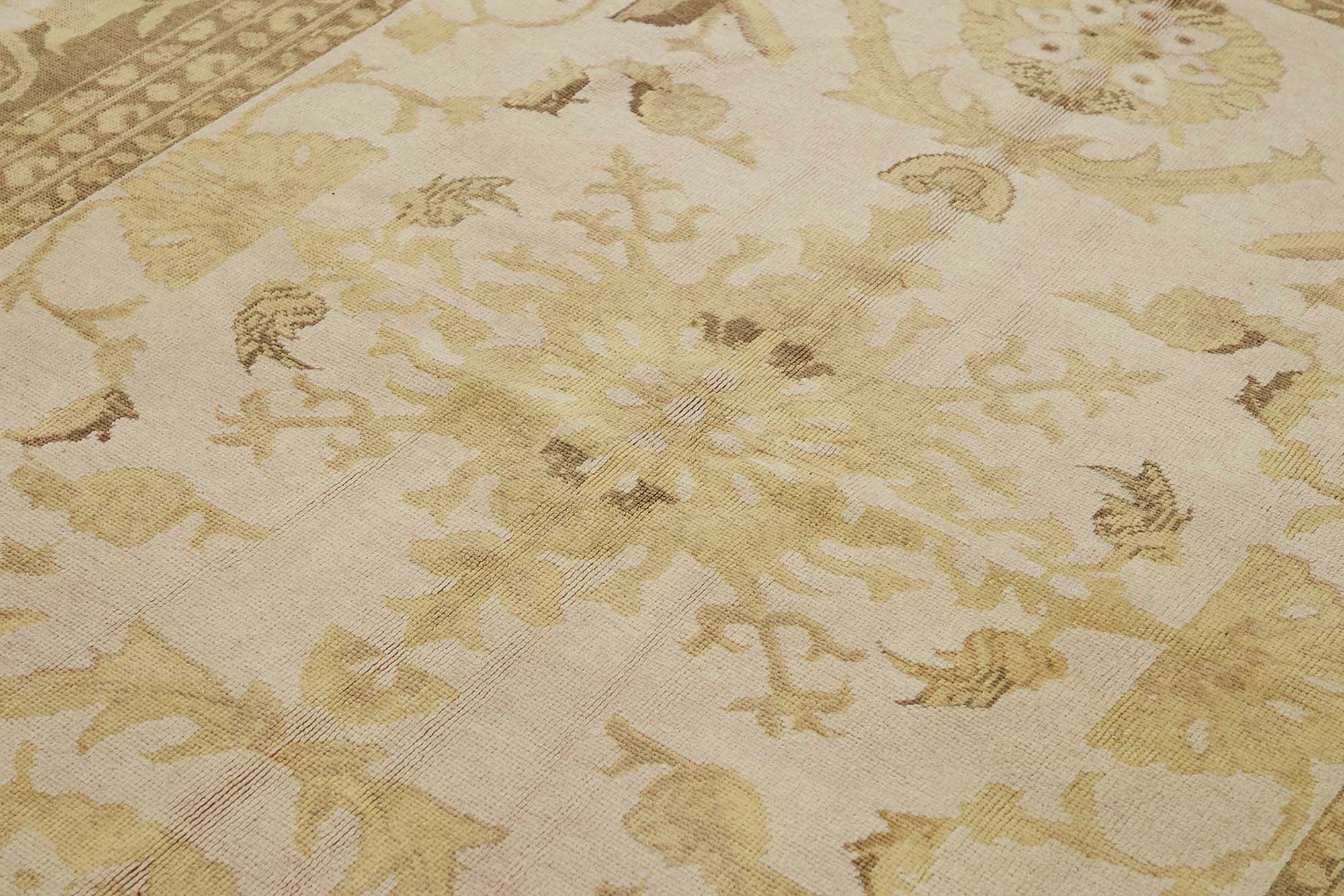 8x9 Hand-Knotted Wool Oushak Rug - 49159