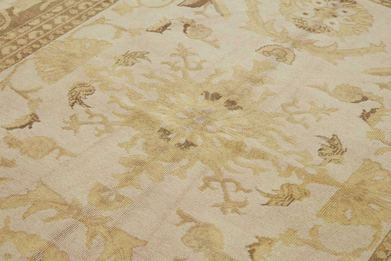 8x9 Hand-Knotted Wool Oushak Rug - 49159