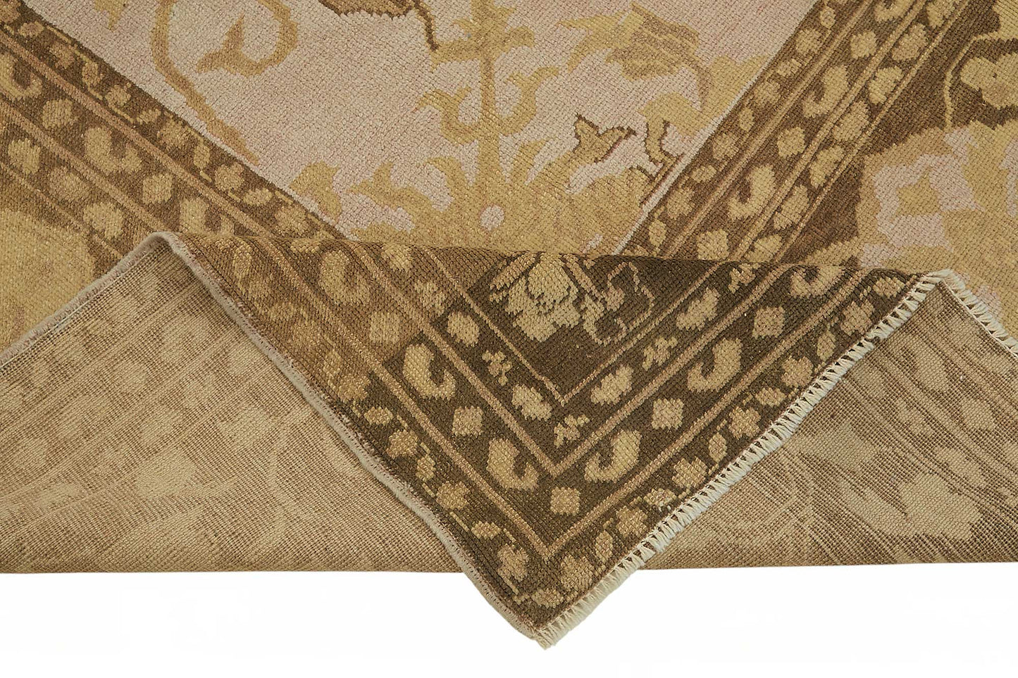 8x9 Hand-Knotted Wool Oushak Rug - 49159