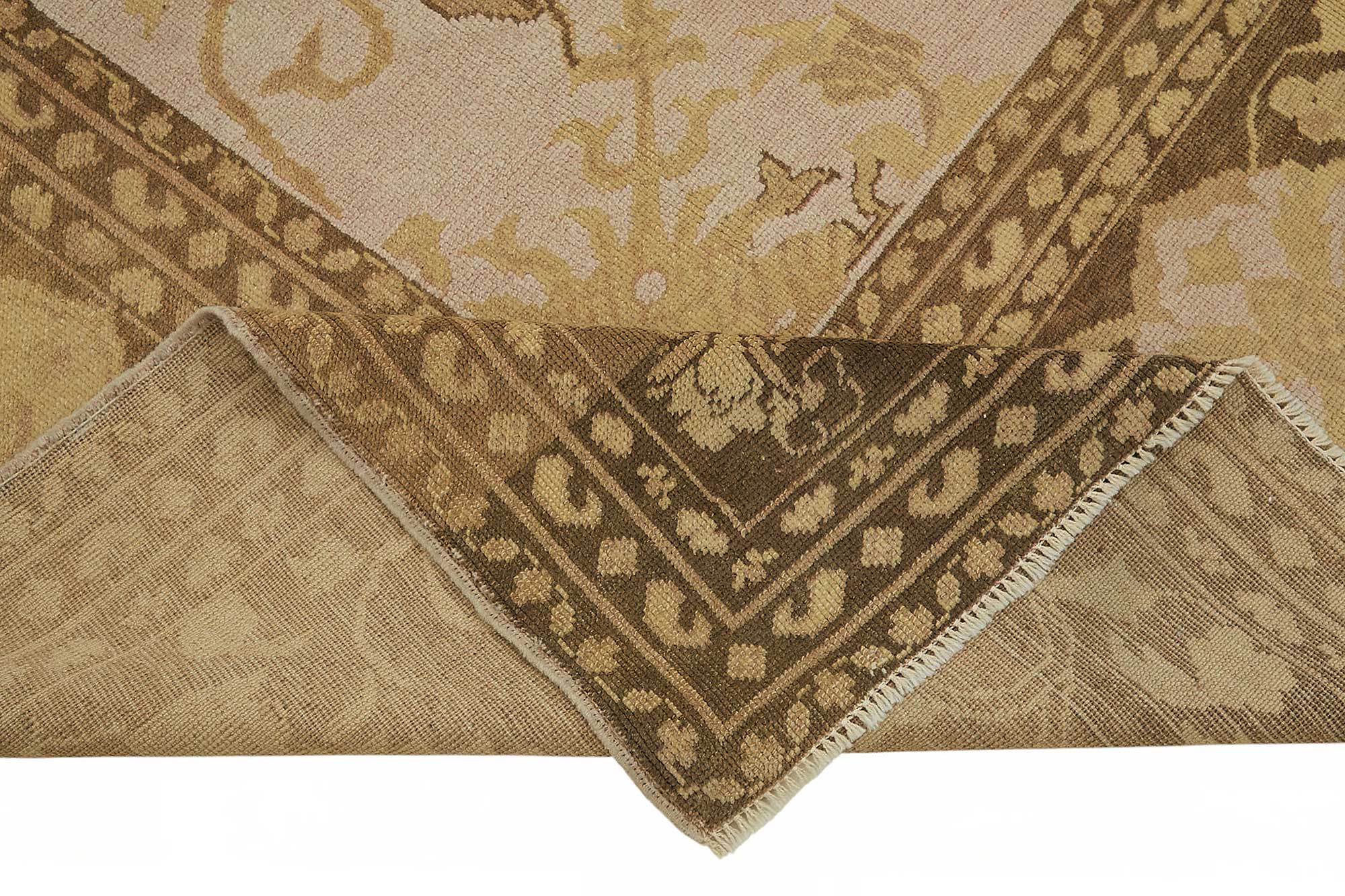 8x9 Hand-Knotted Wool Oushak Rug - 49159