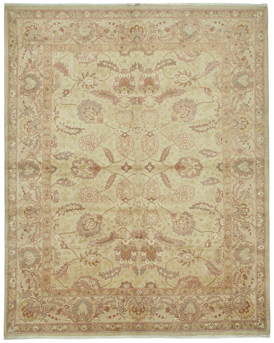 8x10 Hand-Knotted Wool Oushak Rug - 49161