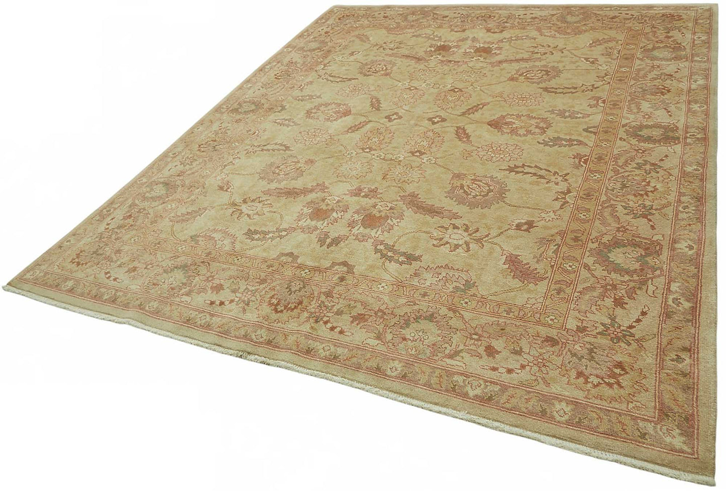 8x10 Hand-Knotted Wool Oushak Rug - 49161