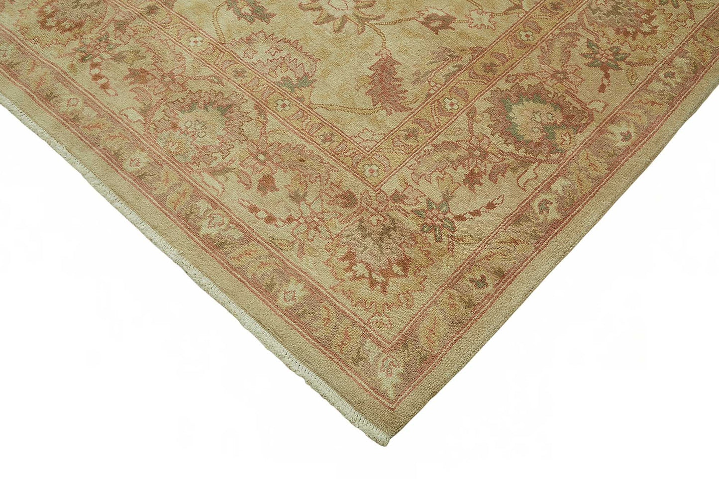8x10 Hand-Knotted Wool Oushak Rug - 49161