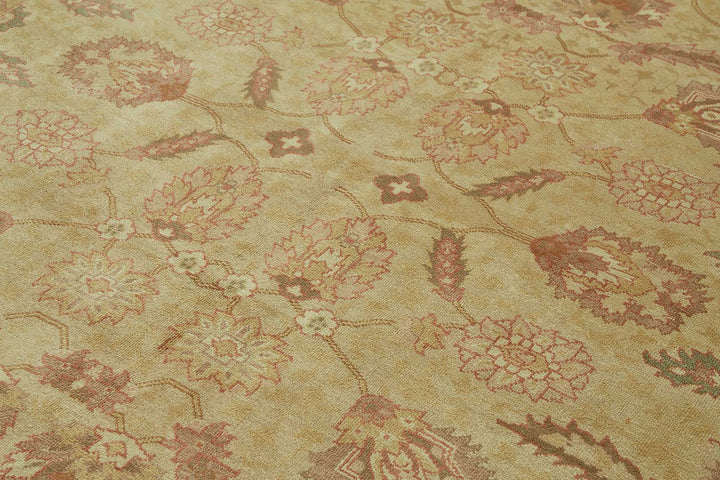 8x10 Hand-Knotted Wool Oushak Rug - 49161