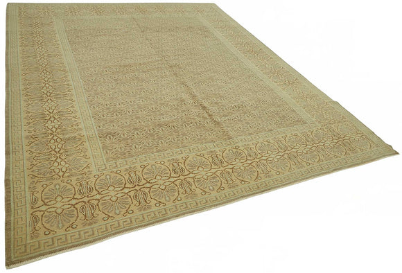 8x11 Hand-Knotted Wool Oushak Rug - 49162