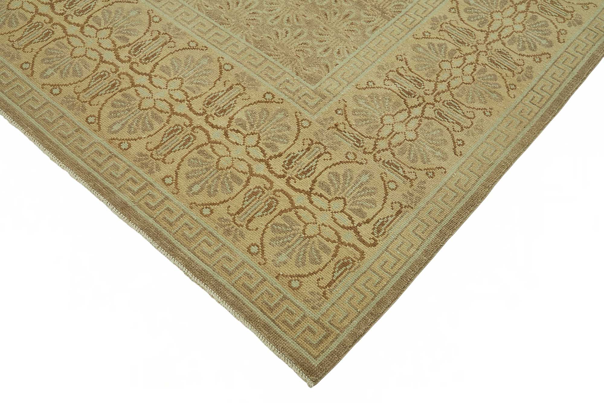 8x11 Hand-Knotted Wool Oushak Rug - 49162