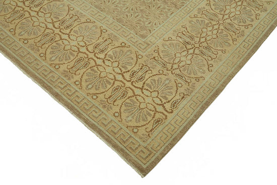 8x11 Hand-Knotted Wool Oushak Rug - 49162