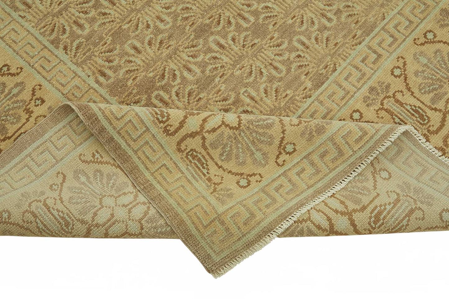 8x11 Hand-Knotted Wool Oushak Rug - 49162
