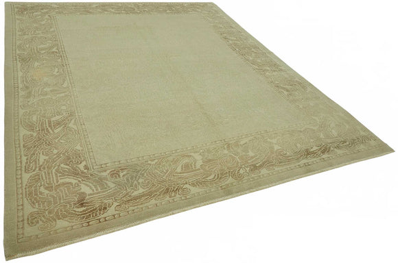 8x11 Hand-Knotted Wool Oushak Rug - 49163