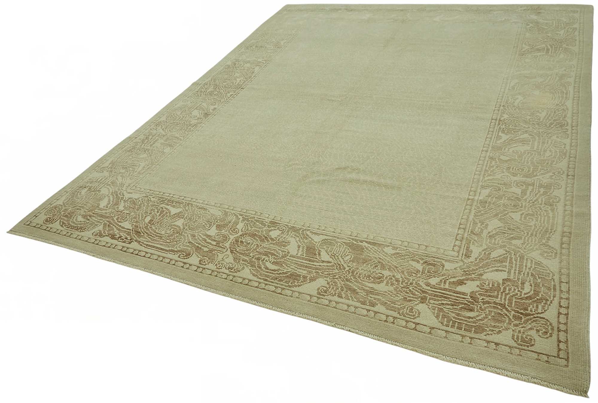 8x11 Hand-Knotted Wool Oushak Rug - 49163
