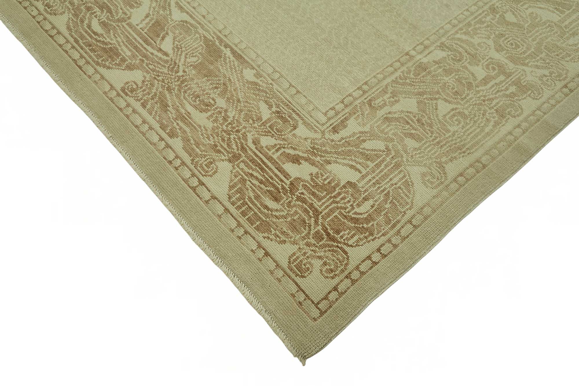 8x11 Hand-Knotted Wool Oushak Rug - 49163